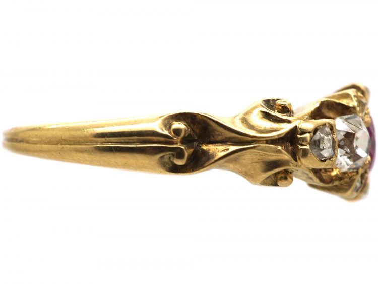 Regency 18ct Gold, Ruby & Diamond Ring