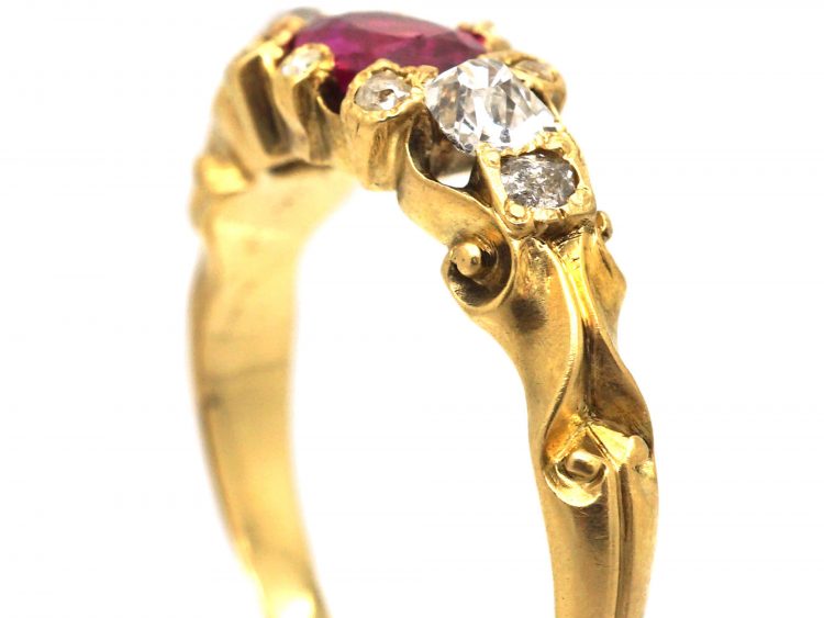 Regency 18ct Gold, Ruby & Diamond Ring