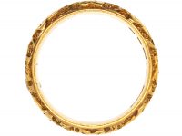 22ct Gold Wedding Ring with Ivy Leaf Detail