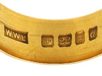 22ct Gold Wedding Ring with Ivy Leaf Detail