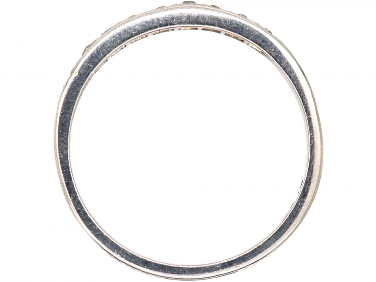 Art Deco Platinum & Diamond Half Eternity Ring