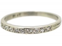 Art Deco Platinum & Diamond Half Eternity Ring