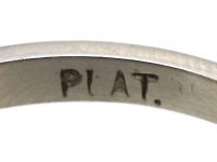 Art Deco Platinum & Diamond Half Eternity Ring