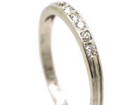 Art Deco Platinum & Diamond Half Eternity Ring