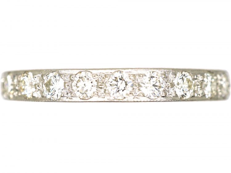 Early 20th Century 18ct White Gold & Diamond Eternity Ring