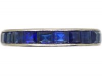 Art Deco Platinum & Sapphire Eternity Ring