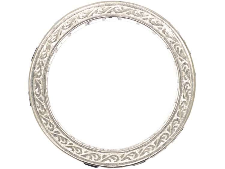 Art Deco Platinum & Sapphire Eternity Ring