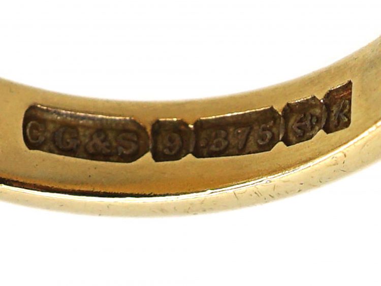 9ct Gold Signet Ring with Intaglio of Griffin's Head by Charles Green & Sons