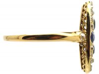 Early 20th Century 14ct Gold, Sapphire & Diamond Ace of Clubs Ring