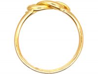 Edwardian 18ct Gold Lover's knot Ring by Henry Barnett Joseph