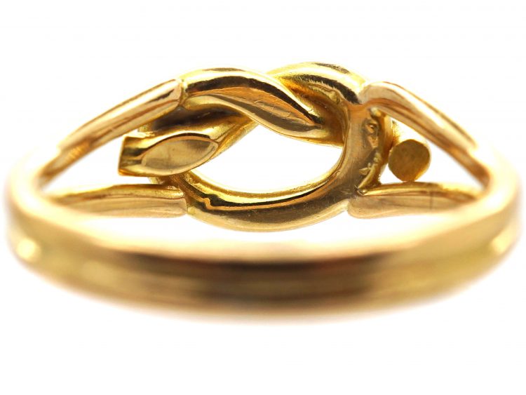 Edwardian 18ct Gold Lover's knot Ring by Henry Barnett Joseph