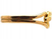Edwardian 18ct Gold Lover's knot Ring by Henry Barnett Joseph