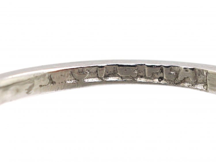Early 20th Century 18ct White Gold & Platinum, Three Stone Diamond Ring