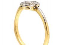 Edwardian 18ct Gold & Platinum, Diamond Cluster Ring