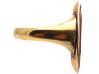 Georgian Gold & Carnelian Ring With Carved Intaglio of Omphale