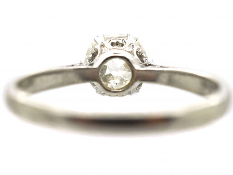 Art Deco Platinum & Diamond Solitaire Ring