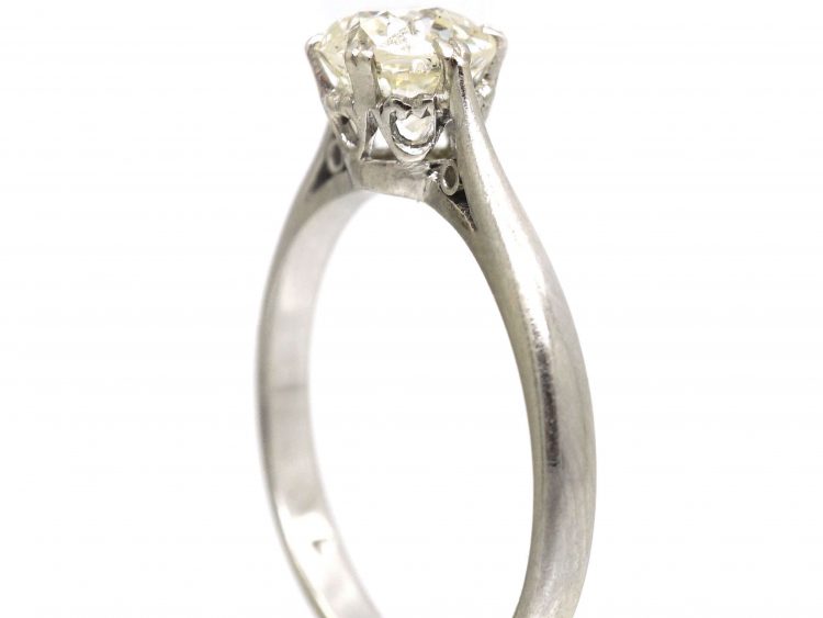 Art Deco Platinum & Diamond Solitaire Ring