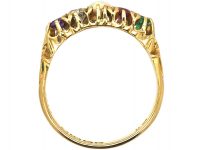 Edwardian 18ct Gold Ring with Gemstones that Spell Adore