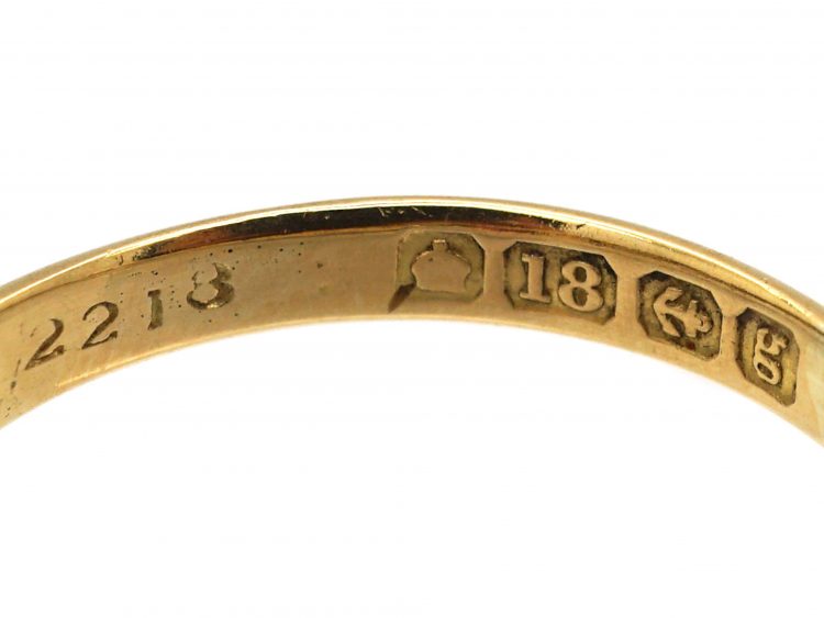 Edwardian 18ct Gold Ring with Gemstones that Spell Adore