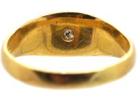 Victorian 18ct Gold Gypsy Ring set with a Diamond