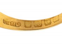 Victorian 18ct Gold Gypsy Ring set with a Diamond