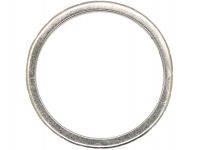 Art Deco Engraved Platinum Wedding Ring