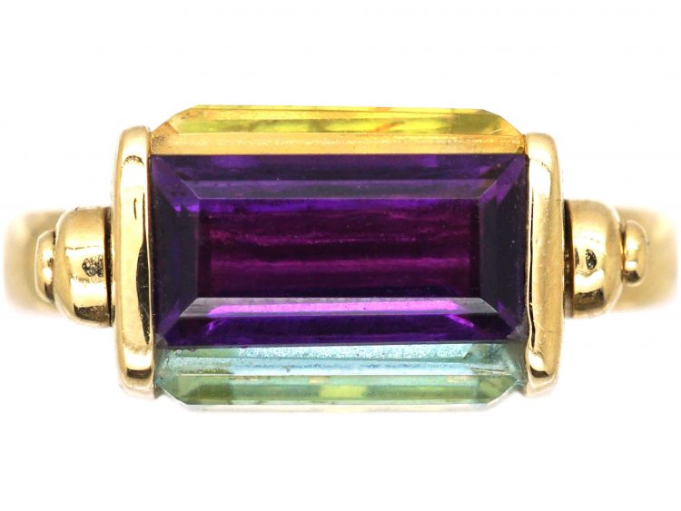 9ct Gold Swivel Harlequin Ring
