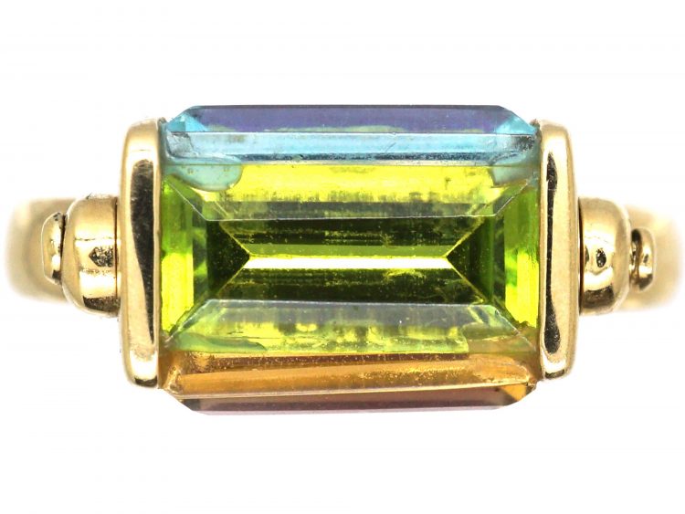 9ct Gold Swivel Harlequin Ring