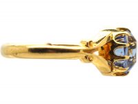 Edwardian 18ct Gold & Sapphire Solitaire Ring