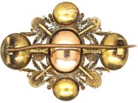 Georgian 15ct Gold Harlequin Brooch