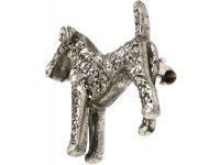 Edwardian Diamond Set Airedale Terrier Brooch