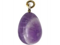 Edwardian Amethyst Egg Pendant