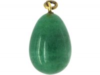 Edwardian Green Aventurine Quartz Egg