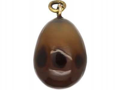 Edwardian Brown Agate Egg