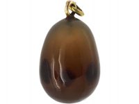 Edwardian Brown Agate Egg