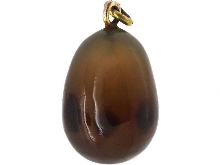 Edwardian Brown Agate Egg