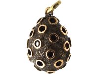 Edwardian 15ct Gold Egg Pendant