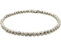 French Art Deco Platinum & Diamond Line Bracelet