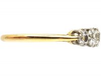 Edwardian 18ct Gold, Five Stone Diamond Ring