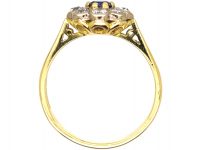 18ct Gold, Sapphire & Diamond Cluster Ring