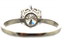 Art Deco Platinum, Diamond Solitaire Ring