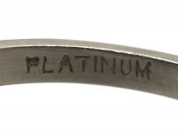 Art Deco Platinum, Diamond Solitaire Ring