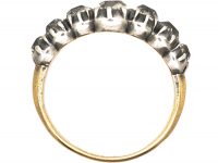 French Early 19th Century Five Stone Old Mine Cut Diamond Ring