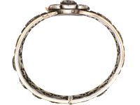 Georgian Silver & Gold, Almandine Garnet Bangle