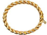 Victorian 15ct Gold Interwoven Illusion Bangle