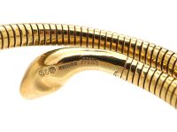9ct Gold Snake Bangle By Smith & Pepper