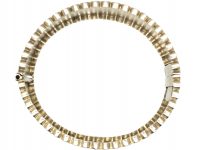 Victorian Silver & Gold Overlay Bangle in Aesthetic Style
