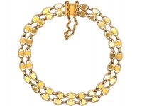 Edwardian 15ct Gold & Turquoise Bracelet