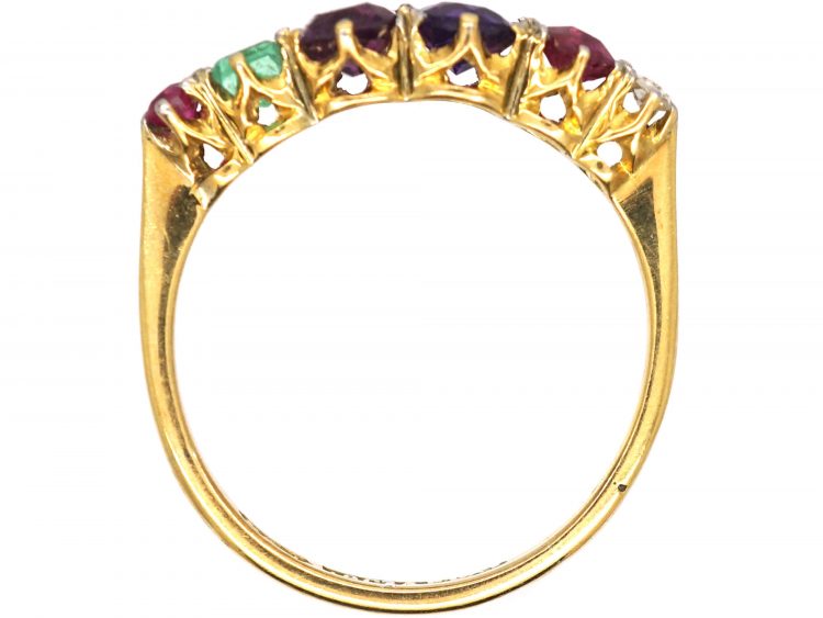 Edwardian 18ct Gold & Platinum, Acrostic Ring That Spells Regard