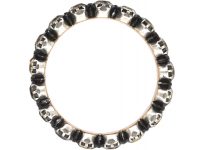 Georgian Gold & Silver Eternity Ring set with Paste